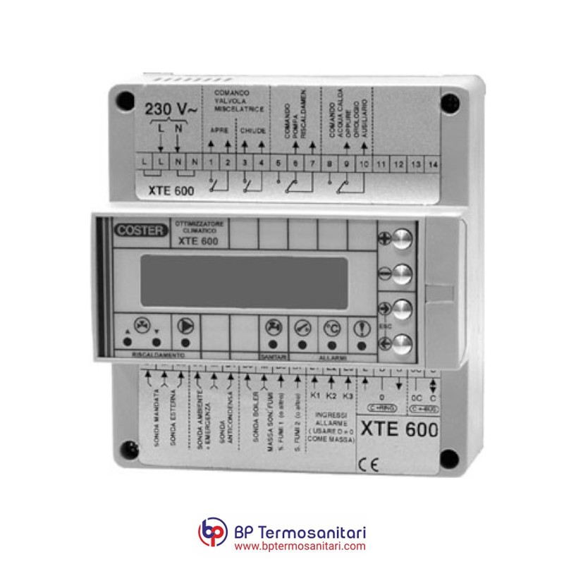 XTE 600 Ottimizzatore climatico predisposto alla telegestione Bp Termosanitari