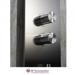 M1/P1- COLONNA DOCCIA A PARETE IN ACCIAIO INOX