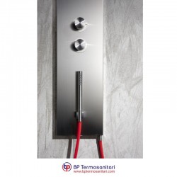 M1/P1- COLONNA DOCCIA A PARETE IN ACCIAIO INOX