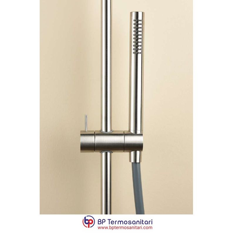 SALISCENDI ASTA, FLESSIBILE E DOCCETTA IN ACCIAIO INOX BEAMTECH